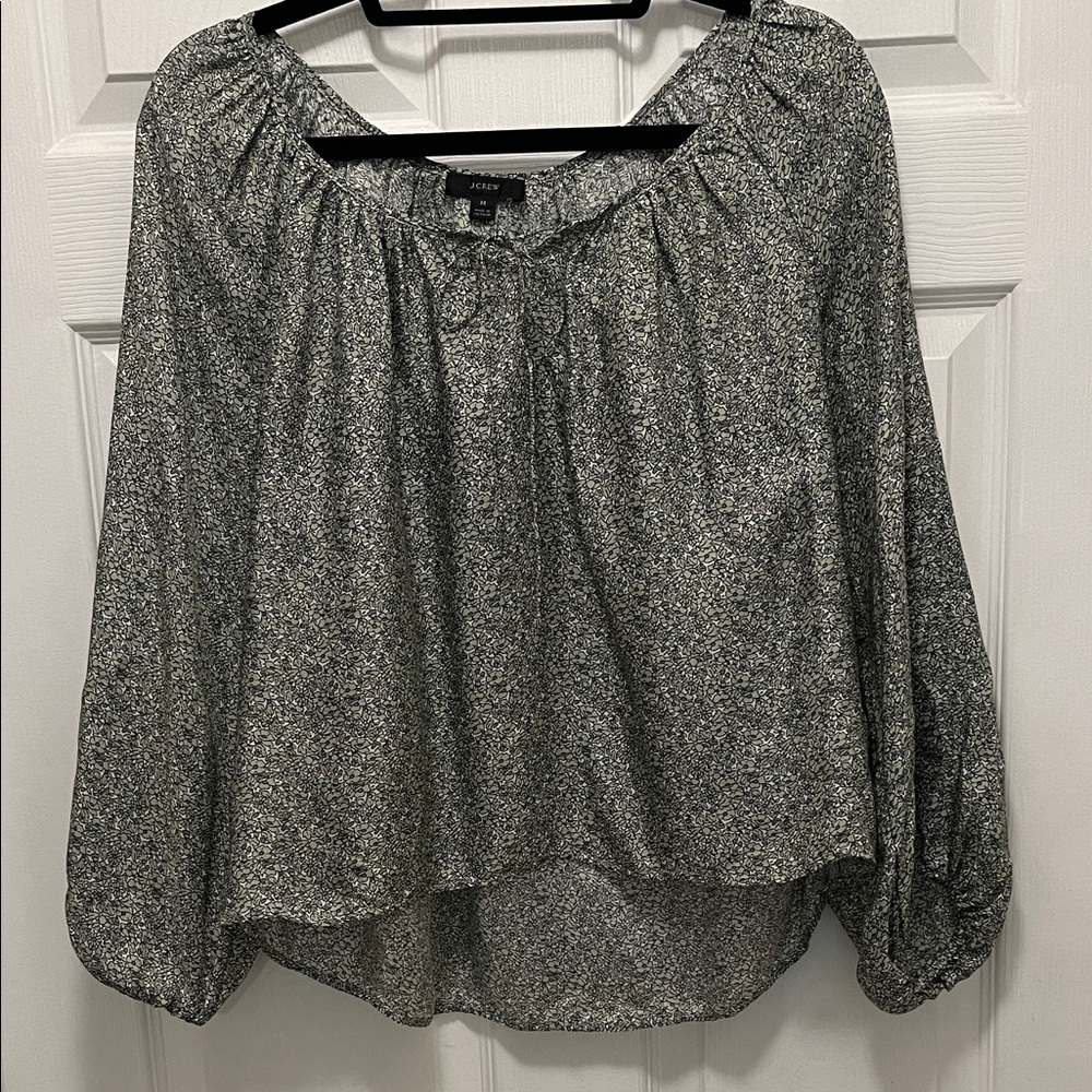 J. Crew Light green Blouse